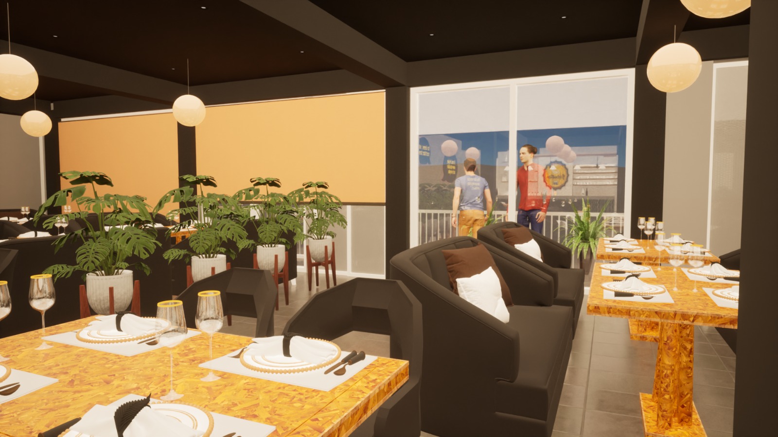 3D Restaurant View